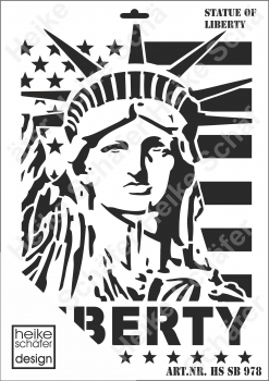 Schablone-Stencil A3 075-0978 Statue of Liberty